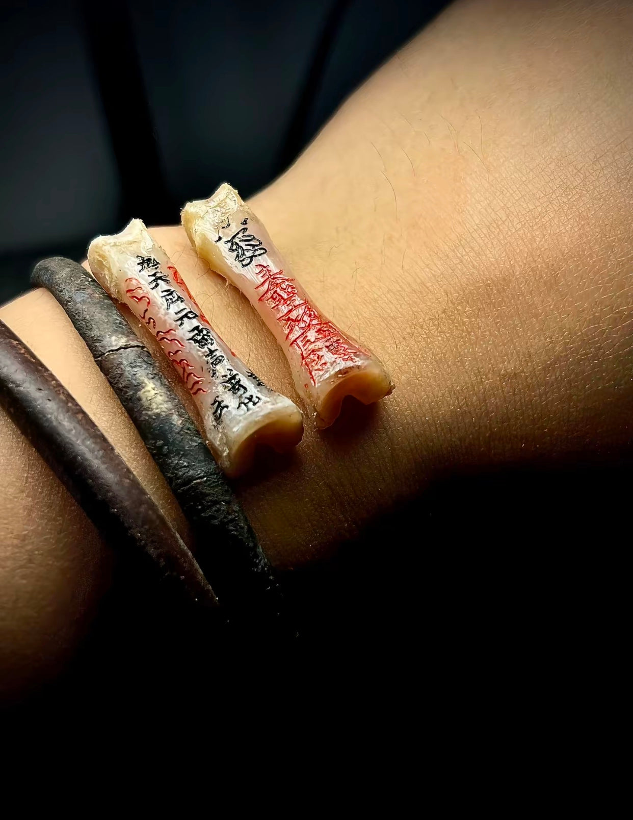 Black Ox Bone Protection Bracelet - Quantum Energy Amulet