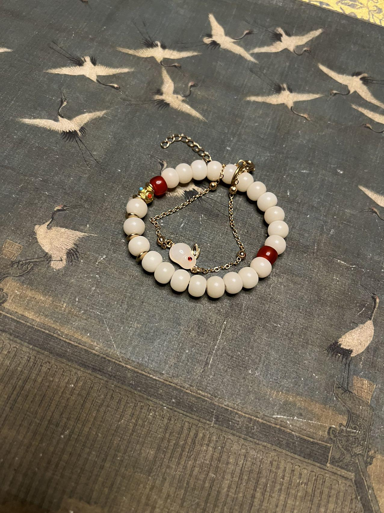 Guanghan White Bracelet Lunar Energy Clarity Taoist Spiritual Healing