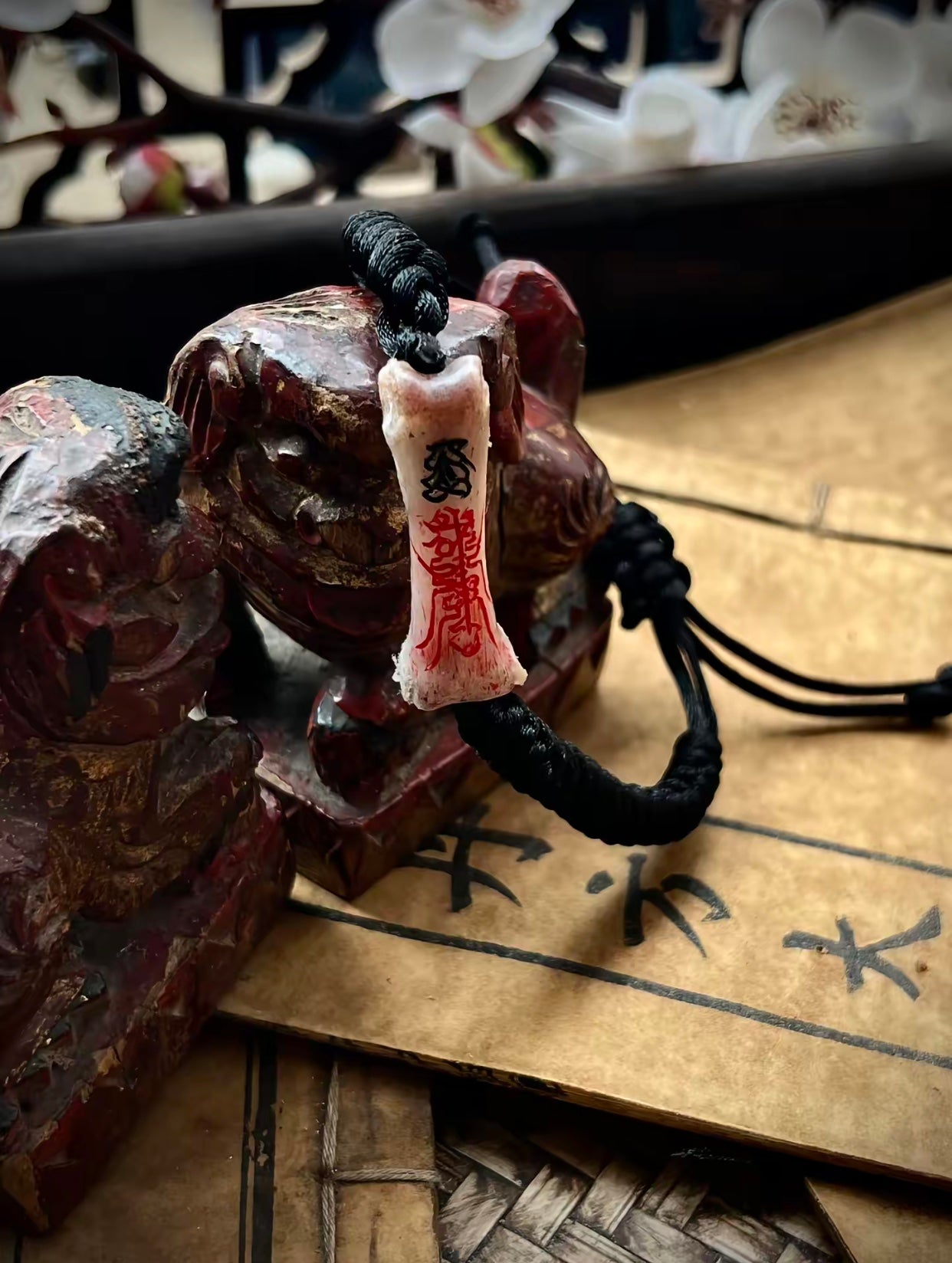 Black Ox Bone Protection Bracelet - Quantum Energy Amulet