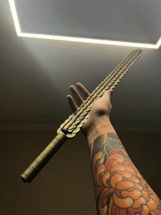 Copper Coin Sword Alloy Feng Shui Protection Spiritual Defense Talisman