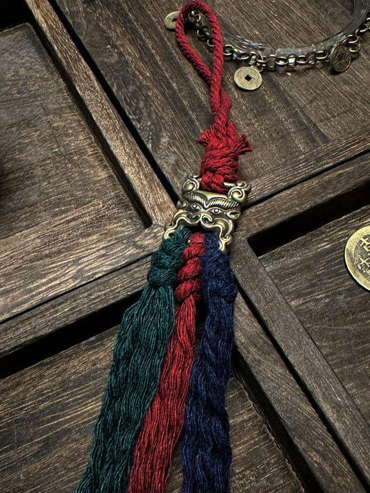 Fire Water Pendant Yin Yang Elemental Talisman Taoist Balance Harmony