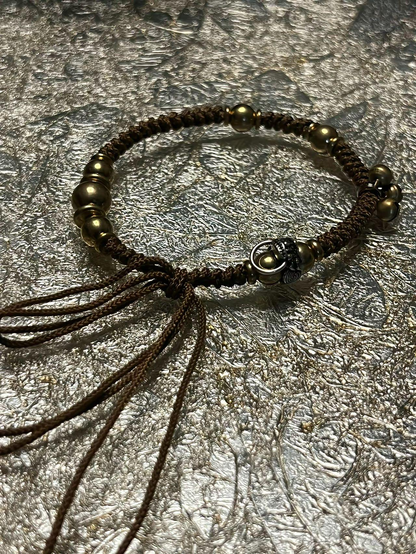 Five Emperors Bracelet Ancient Dynasty Coins Feng Shui Taoist Protection