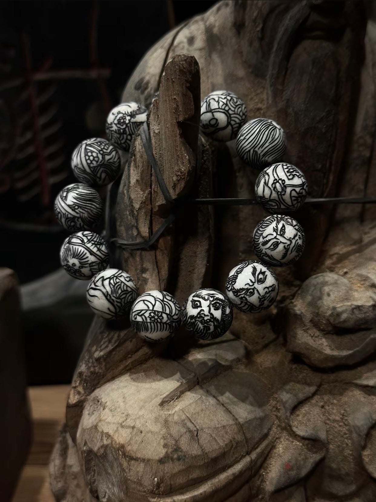 Jade Pivot-Hunter's Chalcedony Goat Jade Rosary Strings