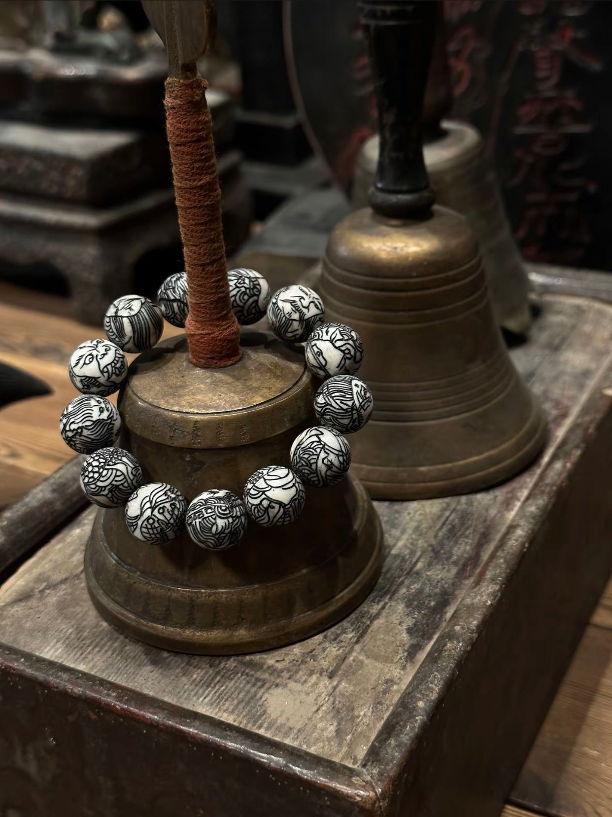 Jade Pivot-Hunter's Chalcedony Goat Jade Rosary Strings