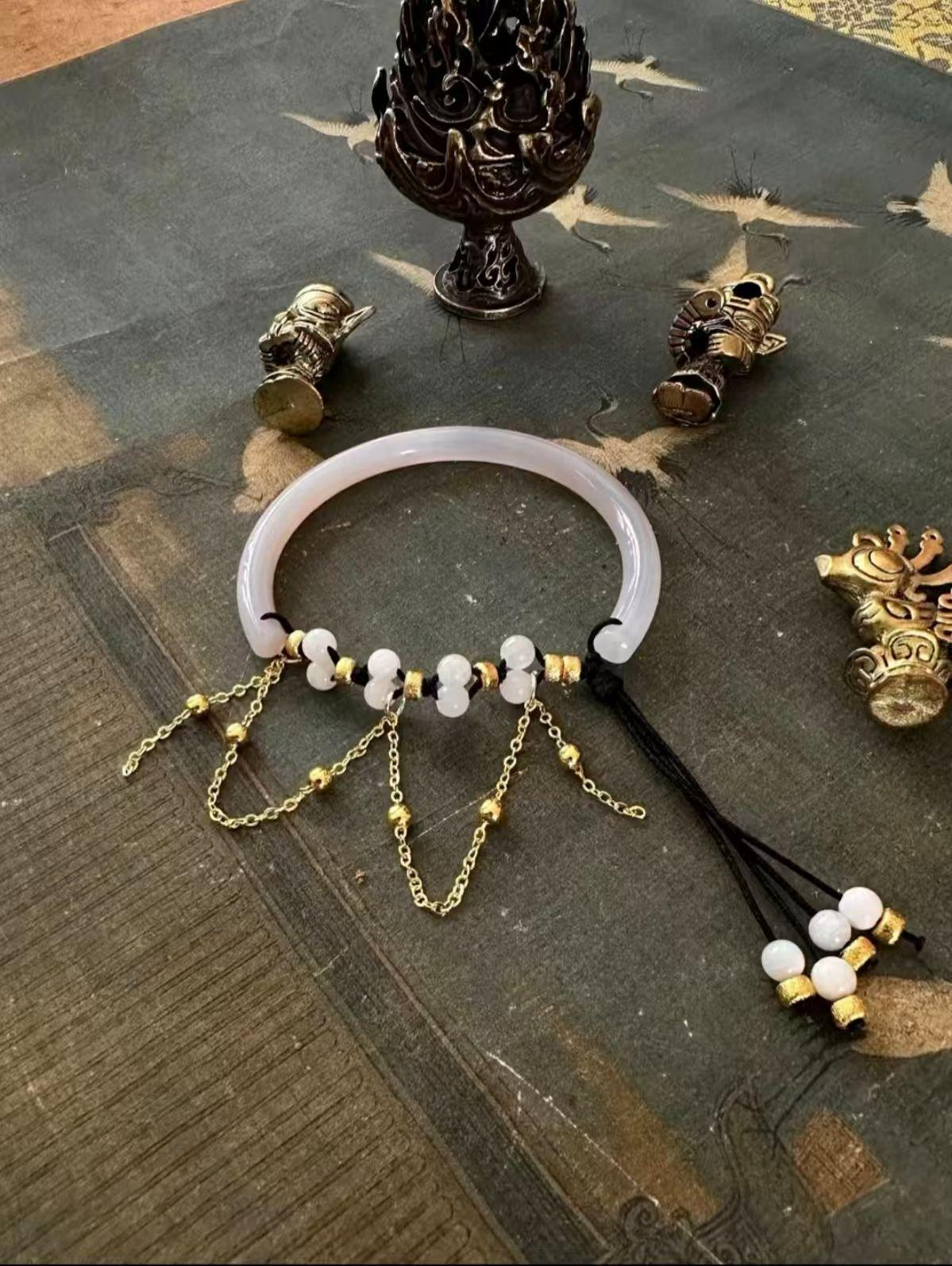 Moonlight Night Bracelet Taoist Serenity Yin Balance Spiritual Protection