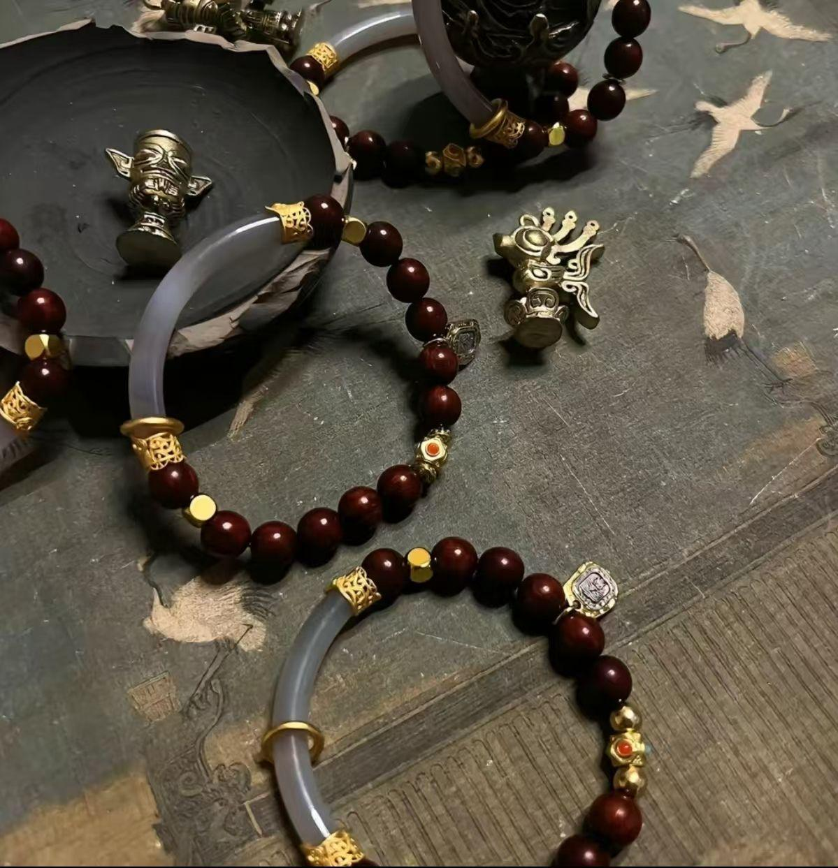 Mountain Moon Bracelet Celestial Lunar Energy Taoist Spiritual Jewelry