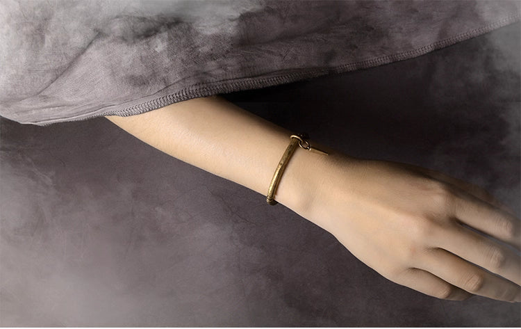 Punk Brass Tassel Bracelet