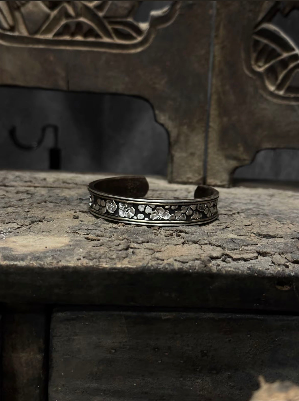 Peach Blossom Bracelet Taoist Love Charm Silver Spiritual Talisman