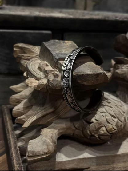 Peach Blossom Bracelet Taoist Love Charm Silver Spiritual Talisman