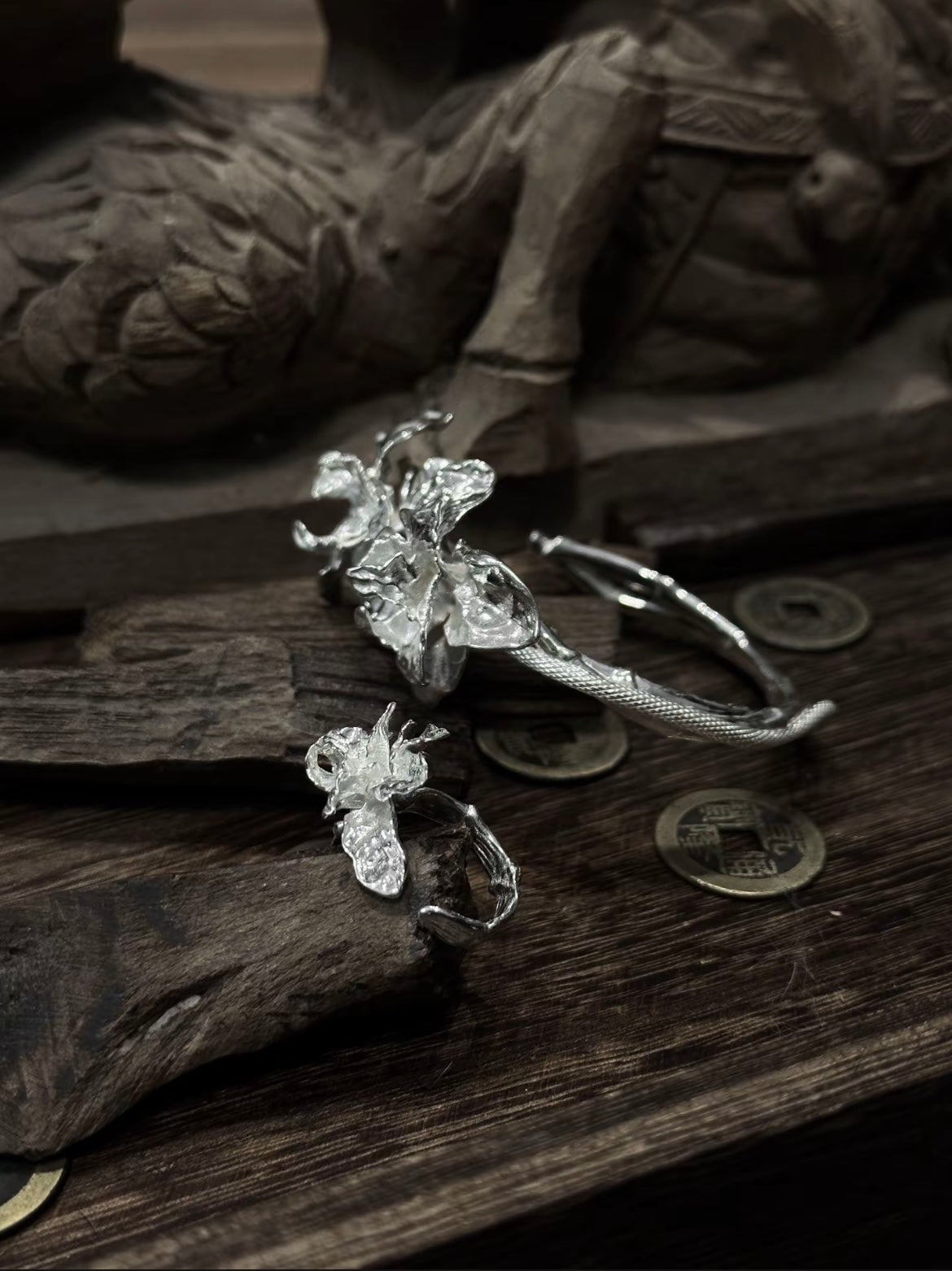 Plum Blossom Bracelet Taoist Resilience Purity Spiritual Talisman Protection