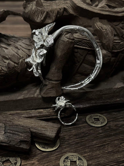 Plum Blossom Bracelet Taoist Resilience Purity Spiritual Talisman Protection