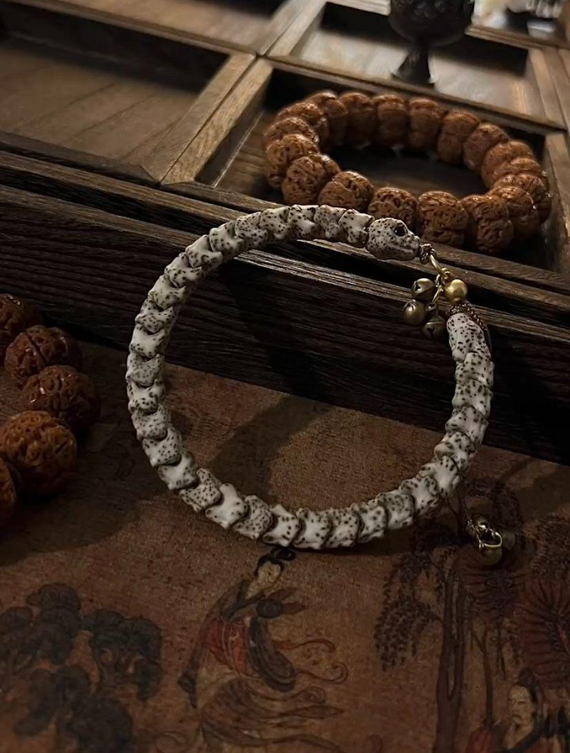 Rattlesnake Bracelet Fearless Transformation Protection Taoist Spiritual Talisma