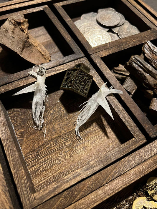 Spirit Bone Qi Earrings - Ancient Spiritual Energy Quantum Bone Jewelry