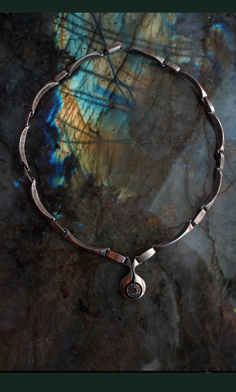 Whitewater Vintage Silver Necklace 