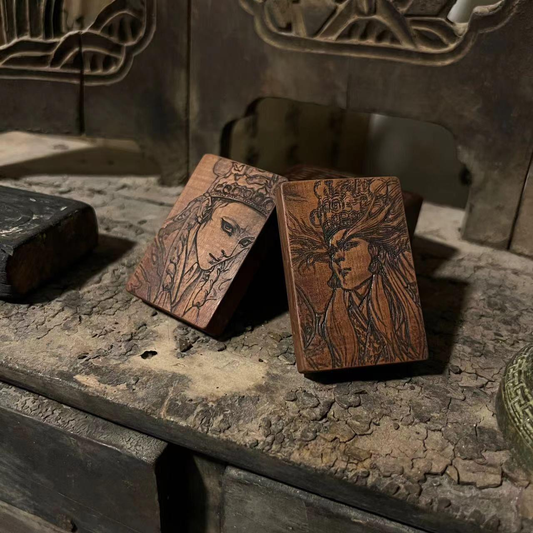 Zaomu Brand Machine Carving - Lightning-Struck Wood Spirit Carving